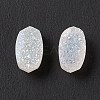 Electroplate Natural Druzy Agate Cabochons G-A205-20C-1