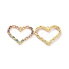 Brass Pave Colorful Cubic Zirconia Pendants KK-E068-VF200-1