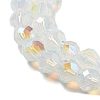 Electroplate Glass Beads Strands GLAA-A014-01F-3
