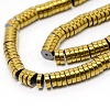 Electroplate Non-magnetic Synthetic Hematite Beads Strands LS-G-WH0015-02C-3