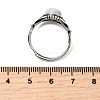 Natural Aquamarine Finger Rings RJEW-A084-06AS-06-5
