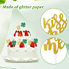 Saint Patrick's Day Clover Paper Cake Toppers AJEW-WH20022-29B-5