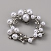 Plastic Imitation Pearl Shoe Decoration AJEW-WH0248-217P-1