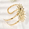 Stylish 304 Stainless Steel Cuff Bangles BJEW-K302-01B-G-3