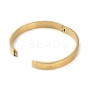Ion Plating(IP) 304 Stainless Steel Grooved Star Bangles BJEW-F464-14G-3