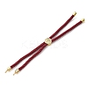 Cotton Cord Bracelet Making KK-F758-03R-G-2