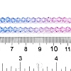 Gradient Color Baking Paint Glass Bead Strands DGLA-A039-T4mm-A019-5