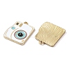 Rack Plating Alloy Enamel Pendants LS-PALLOY-F308-10G-01-2