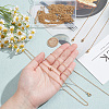 20Pcs Ion Plating(IP) 304 Stainless Steel Cable Chain Necklaces Set MAK-NB0001-24-4