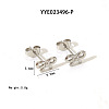 Elegant 304 Stainless Steel Bowknot Stud Earrings LS-CR5364-4-1