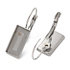 304 Stainless Steel Leverback Earring Finding STAS-C117-12B-P-2