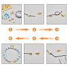 Column Brass Screw Clasps KK-PH0035-95G-5