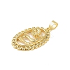 Brass Micro Pave Clear Cubic Zirconia Pendants KK-E111-36B-G-2