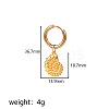 304 Stainless Steel Hoop Dangle Earrings WG37D9E-08-1