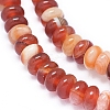 Natural Banded Agate/Striped Agate Beads Strands G-D0005-38-3