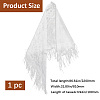 Lace Flower Detachable Polyester Shawl AJEW-WH20072-43B-2