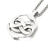 Alloy Snake Pandant Necklace with Stainless Steel Box Chains LS-NJEW-K245-009-4
