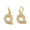 Brass Micro Pave Cubic Zirconia Pendants KK-M273-02G-Q-1