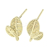 Left and Right Brass Stur Earring Findings LS-KK-R154-08G-1