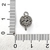 Brass Micro Pave Clear Cubic Zirconia Connector Charms KK-A230-06B-P-3