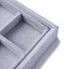 Removable Velvet Jewelry Organizer Display Trays for Earrings Necklaces Rings CON-R030-04A-2