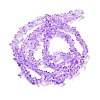 Spray Painted Transparent Glass Beads Strands GLAA-P060-01A-12-2