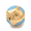 304 Stainless Steel Enamel European Beads STAS-D153-31G-1