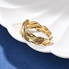 304 Stainless Steel Open Cuff Ring for Women LS-RJEW-M049-01G-08-1