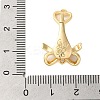 Brass Micro Pave Clear Cubic Zirconia Fold Over Clasps KK-S382-03G-3
