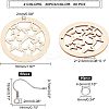 DIY Wooden Dangle Earring Making Kits DIY-FH0002-82-4