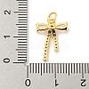 Rack Plating Brass Micro Pave Clear Cubic Zirconia Pendants KK-B093-01C-G-3