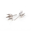 304 Stainless Steel Post Stud Earring Settings STAS-I150-05A-P-3