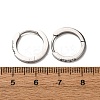 304 Stainless Steel Clear Cubic Zirconia Hoop Earrings EJEW-D331-18C-P-3