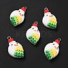 Christmas Opaque Resin Pendants LS-RESI-G043-B02-1