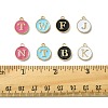 104Pcs 4 Colors Initial Letter A~Z Alphabet Enamel Charms ENAM-FS0003-90-5