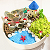100Pcs Plastic Plant Mini Miniatures Artificial Mushroom AJEW-CA0003-71-4
