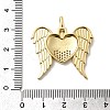 Brass Micro Pave Clear Cubic Zirconia Pendants KK-H519-09G-3