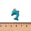 304 Stainless Steel Enamel Pendants STAS-B097-02G-3