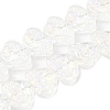 Transparent Electroplate Glass Beads Strands EGLA-F158-AB02-A-2