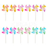 12Pcs 6 Colors Gradient Color Transparent Resin Big Pendants FIND-TA0004-66-2