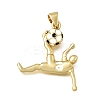 Brass Enamel Pendants KK-CBA0E55-08G-1