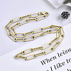 Brass Paperclip Chains MAK-S072-14D-MG-4