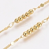 Brass Handmade Beaded Chains CHC-G006-07G-5
