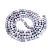 Ombre Effect Opaque Crackle Glass Beads Strands GLAA-Q106-01A-A02-3