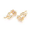 Brass Pave Clear Cubic Zirconia Pendants KK-T074-100B-G-2