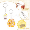 60Pcs 6 Styles Iron Split Key Rings FIND-TA0008-13-5