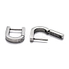 Tarnish Resistant 304 Stainless Steel Huggie Hoop Earrings STAS-J033-12B-P-3