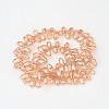 Electroplate Glass Beads Strands EGLA-J068-M-2