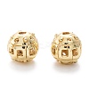 Alloy Hollow Beads PALLOY-P238-20G-RS-2