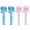 4Pcs 2 Colors Cloth Bowknot Pendant Decoration FIND-CA0010-24A-1